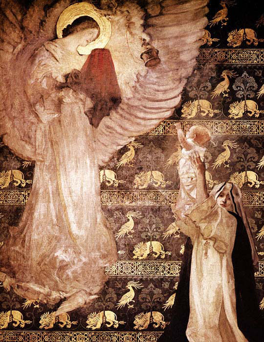 Galahad Receiving The Visit of An Angel